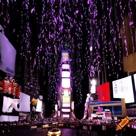 Vibrant Nightclub Featuring Purple Neon Lights And Gold Accented Bar On