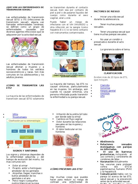 Triptico Ets Infección Transmitida Sexualmente Sexualidad Prueba Gratuita De 30 Días Scribd