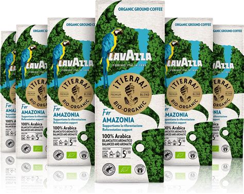 Lavazza Tierra For Amazonia Caffè Macinato 6 Confezioni da 180 g