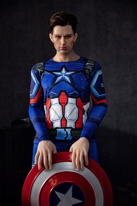 Steve Rogers America Captain Sex Doll With Silicone Head 160cm 5ft3 GSDoll