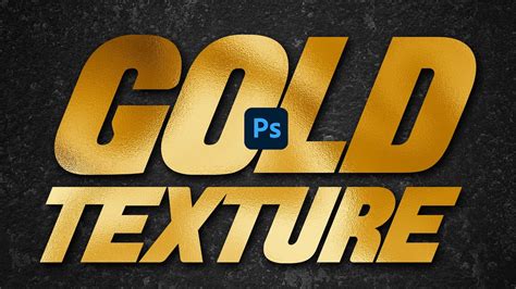 How To Create A Gold Texture Effect In Photoshop Youtube