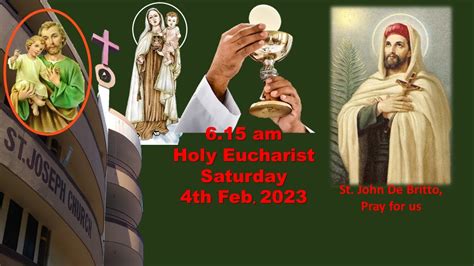 Live Holy Eucharist Live Holy Mass Am Sat Th Feb St