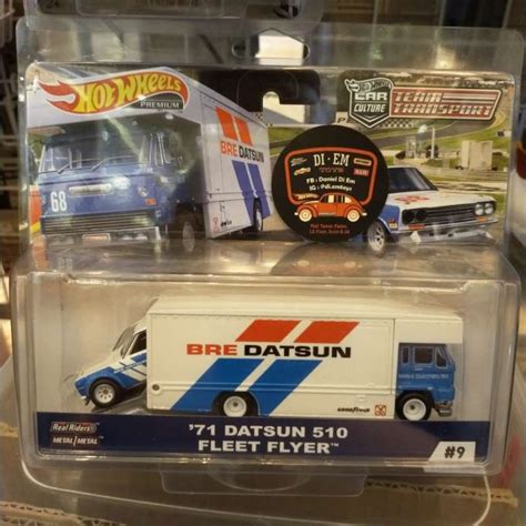 Jual Hot Wheels Team Transport Bre Datsun 71 Datsun 510 Fleet Flyer Di