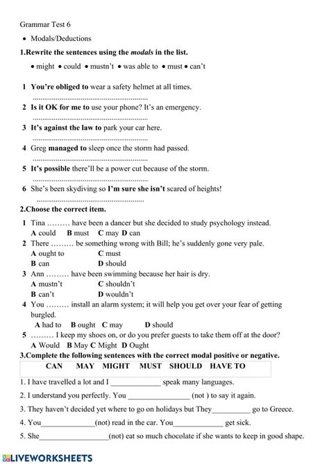 Language Worksheets Grade 10 Language Worksheets