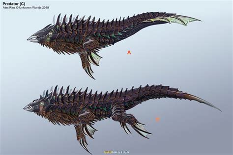 Artstation Cryptosuchus Subnautica Below Zero Alex Ries Alien