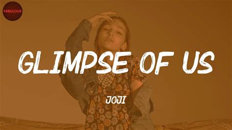 Glimpse Of Us Joji Lyrics Tiktok Songs Youtube