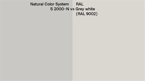 Natural Color System S N Vs Ral Grey White Ral Side By Side