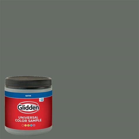 Glidden Oz Ppg Gunmetal Gray Satin Interior Paint Sample