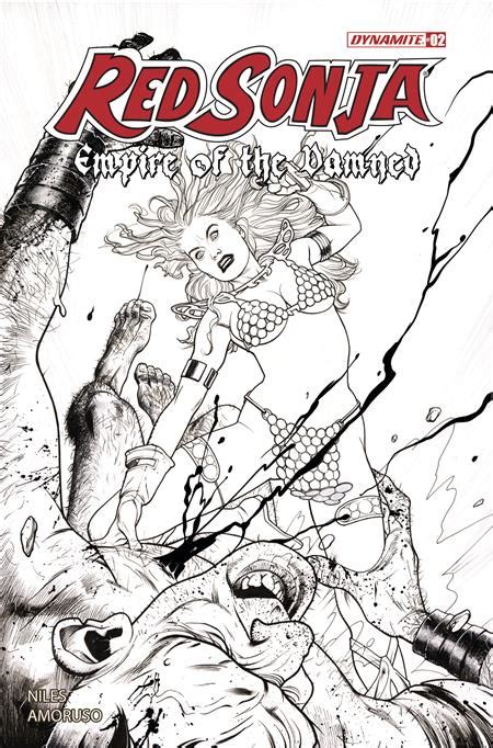 Red Sonja Empire Damned 2 Cvr M 20 Copy Incv Middleton Line Art