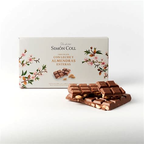 Chocolate con leche y almendras enteras Simón Coll 200 g