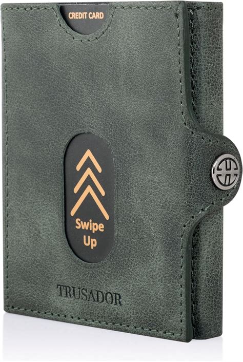 Trusador Valencia Unisex Leather Wallet Small Compact Front Pocket Rfid With Coin Pocket Wallets