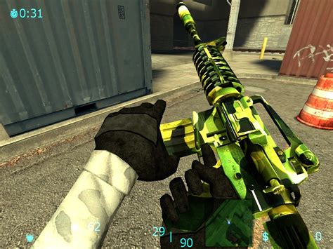 5 In 1 M4a1 Camo Skin Counter Strike Source Mods