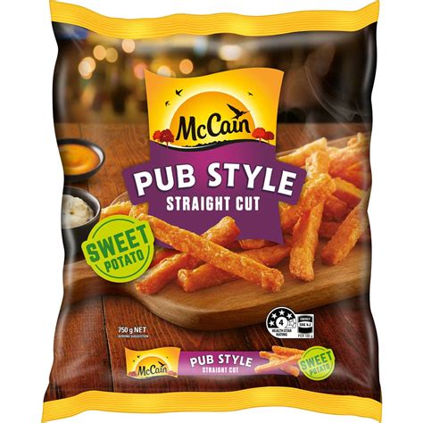 Mccain Straight Sweet Potato Chips 750g | Woolworths