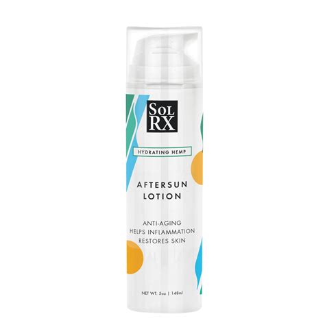 SolRX Hemp Aftersun: Moisturizing After Sun Lotion (8oz Pump) – SolRX