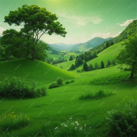 Premium AI Image | Green Nature