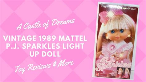 Vintage 1989 Mattel Pj Sparkles 15 Inch Light Up Doll Youtube