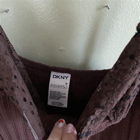 DKNY Y2k Brown Nightgown Dress Lingerie Size Small Depop