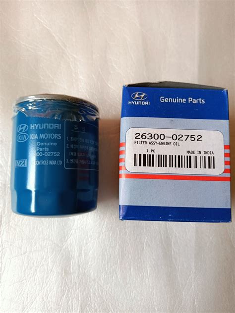 Genuine Oil Filter For Hyundai Eon 12 19 Accent Gas 11 18 Getz 11 Kia