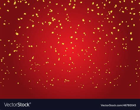 Gold confetti background Royalty Free Vector Image