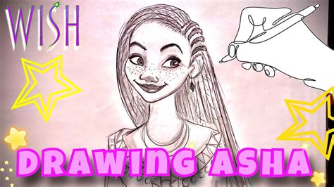 Drawing Asha Disneys Wish Walt Disney Animation Studios Youtube