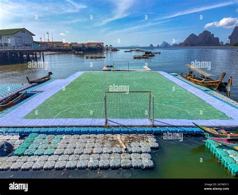 Ko Panyi Or Koh Panyee Floating Football Field In The Muslim Fishing