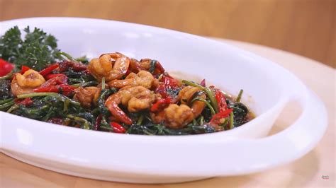 Menu Rumahan Rasa Istimewa Resep Tumis Kangkung Udang Spesial Ala Chef