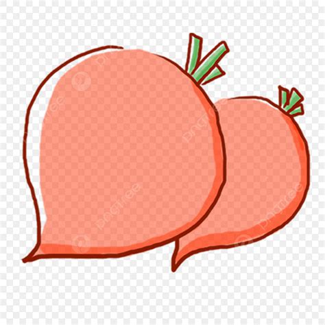 Red Radish Free Illustration Two Radishes Red Radish Cartoon Hand