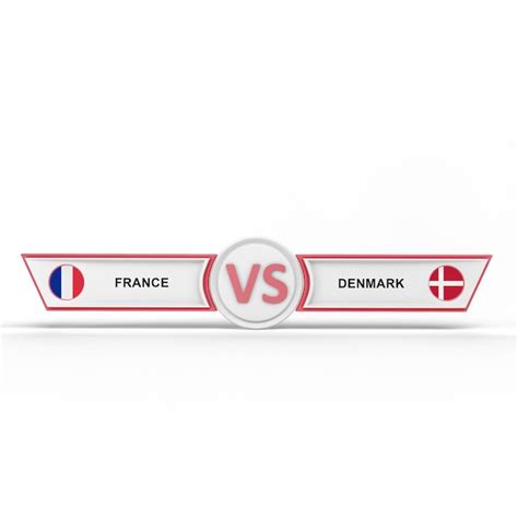 Premium Photo | France VS Denmark