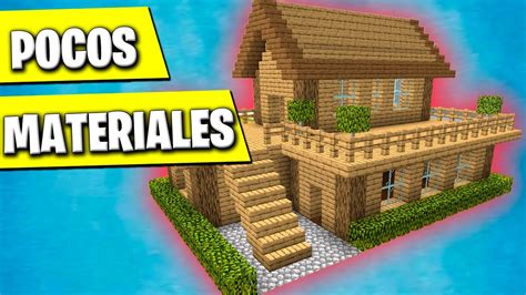 Como Hacer Una Casa En Minecraft F Cil Y R Pido Para Survival Youtube