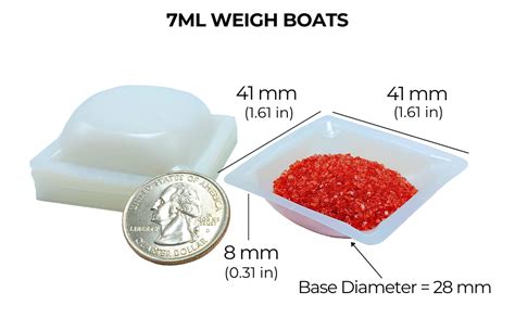 Amazon Pure Ponta Weigh Boats 125pk Medium 125pk Small Square