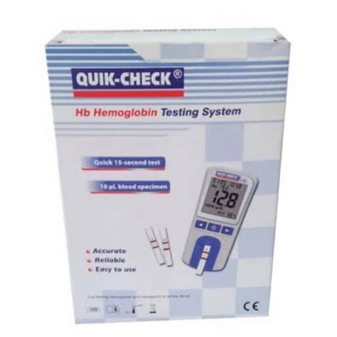 Jual Alat Cek Hemoglobin Quick Check Hb Alat Strip Shopee Indonesia