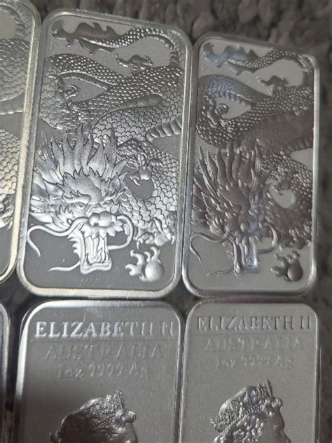 Silver Bar Perth Mint Silver Dragon Bullion Bar Oz Purity