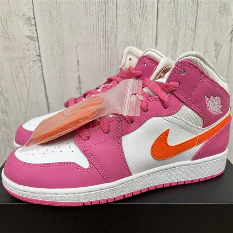 Air Jordan 1 Mid Pink All pairs are new with... - Depop