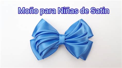 Mo O Para Ni As Hecho Con Cinta De Satin Diy Satin Ribbon Hair Bow