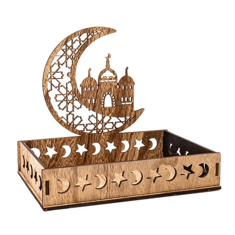 Eid Mubarak Party Tray Food Pastry Dessert Display Tray Eid Table Decor