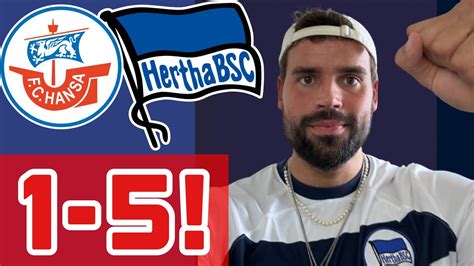 HANSA ROSTOCK Vs HERTHA BSC 1 5 0 1 2 Runde Im DFB Pokal Erreicht