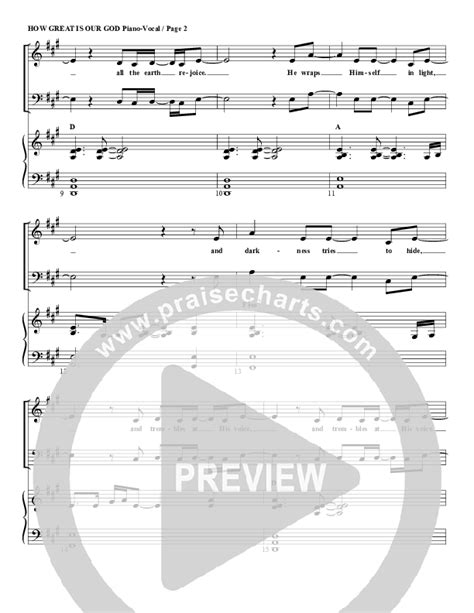 How Great Is Our God Sheet Music Pdf G3 Worship Praisecharts