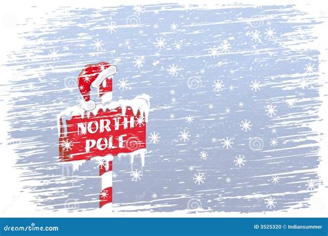 North Pole Sign Stock Photo - Image: 3525320