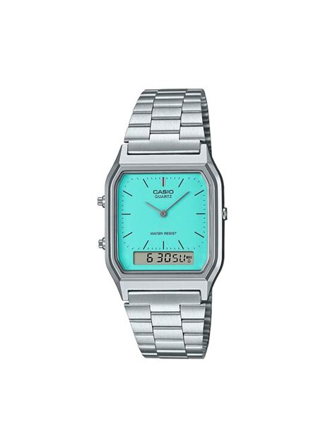 Casio Zegarek Vintage Maxi Aq A A Mqyes Srebrny Modivo Pl