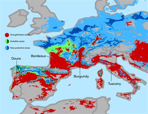 Climate Change Vs Wine A Snapshot Of Year 2050 Wine Folly