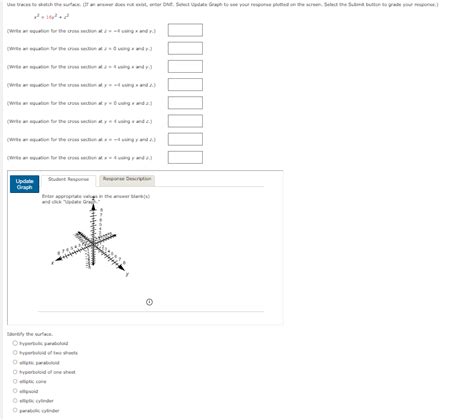 Solved X Y Z Write An Equation For The Cross Section Chegg