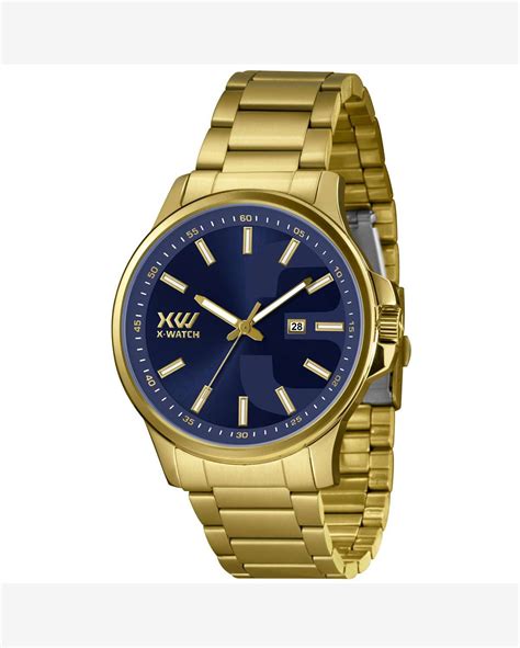 Riachuelo Rel Gio X Watch Masculino Ref Xmgs D Kx Esportivo Dourado