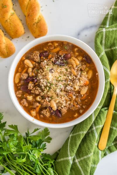 Pasta E Fagioli Soup Olive Garden Copycat