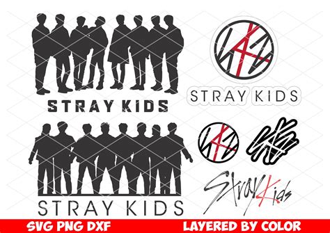 Stray Kids Svg Bundle Kpop Layered By Color Easy Cut Etsy Uk