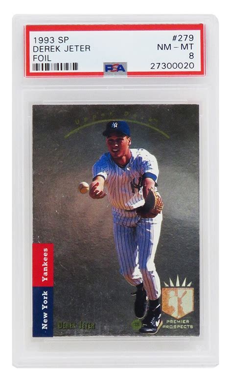 Derek Jeter New York Yankees Sp Foil Baseball Rc Rookie Card