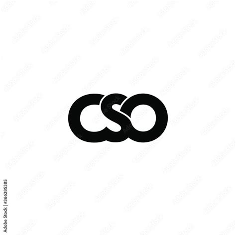 Cso Letter Original Monogram Logo Design Stock Vector Adobe Stock