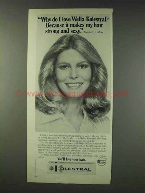 Di0123 1978 Wella Kolestral Ad Marjorie Wallace Strong Hair Wella Ads