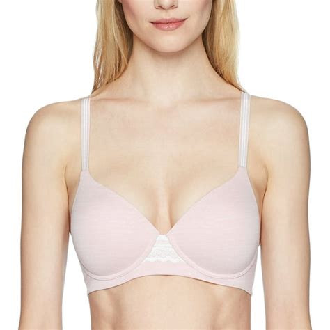 Hanes Womens Ultimate Comfortblend T Shirt Natural Lift Wirefree Bra Xl Model