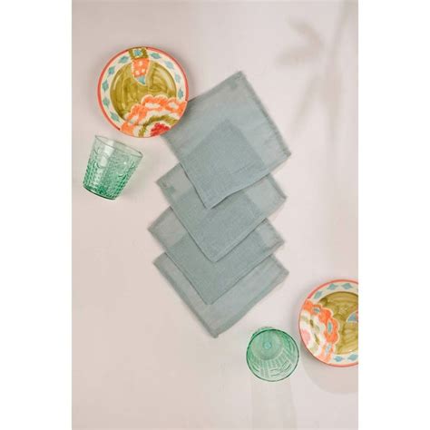 Freedom Tree Majuli Mint Green Cocktail Napkin Set Of Buy Freedom