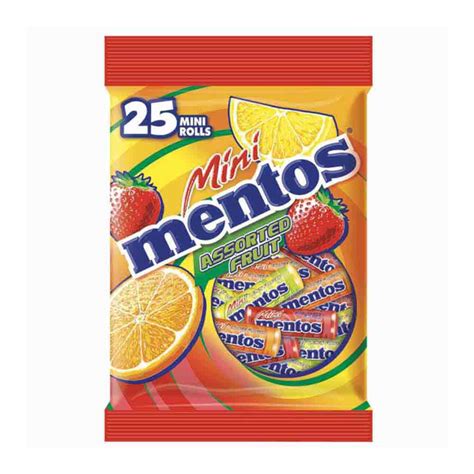 Mentos Mini Assorted Fruit 20s Rolls 200g All Day Supermarket